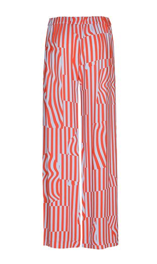 Rood paars gestreepte wijde broek Paina Xandres