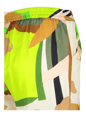 Multicolor soepele wijde broek Phocas Xandres