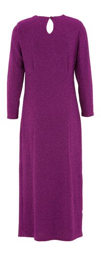 Fushia lange litter feestjurk met split Romance Dress Lalotti
