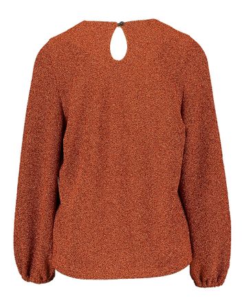 Oranje glitter bloes Zora Bloes Lalotti