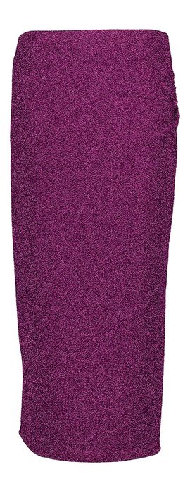 Paarse aansluitende glitterrok met split Eleonore Lalotti