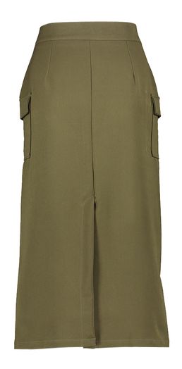 Kaki groene cargo rok met zakken Sus Rok Lalotti