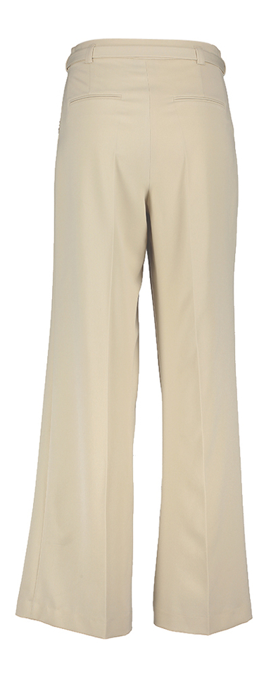 Beige geklede broek met bandplooi Olaf Lalotti