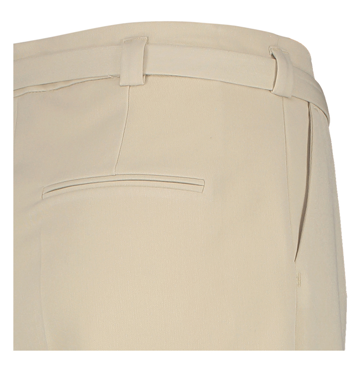Beige geklede broek met bandplooi Olaf Lalotti
