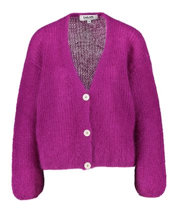 Fushia cardigan met knopen Iconic Lalotti