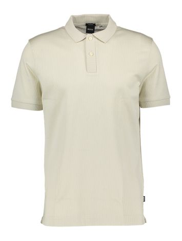 Open white polo met korte mouwen Hugo Boss