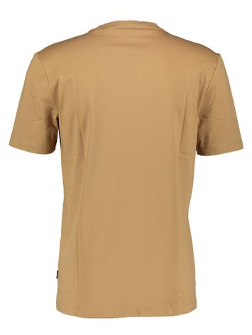 Bruine T-shirt met logo Thompson Hugo Boss
