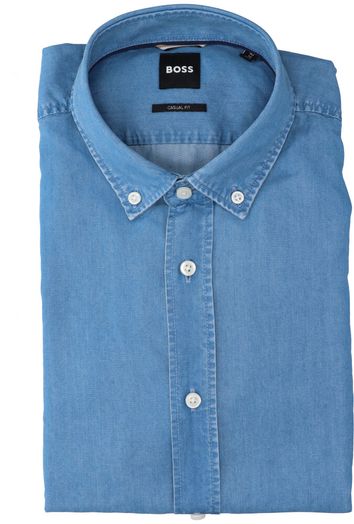 Jeansblauwe hemd ( regular fit) met lange mouwen Hugo Boss 