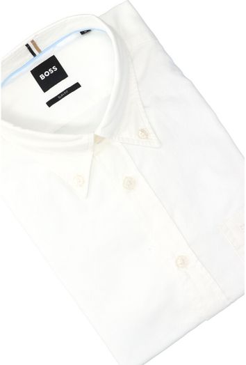 Wit linnen hemd ( slim fit) en lange mouwen Hugo Boss