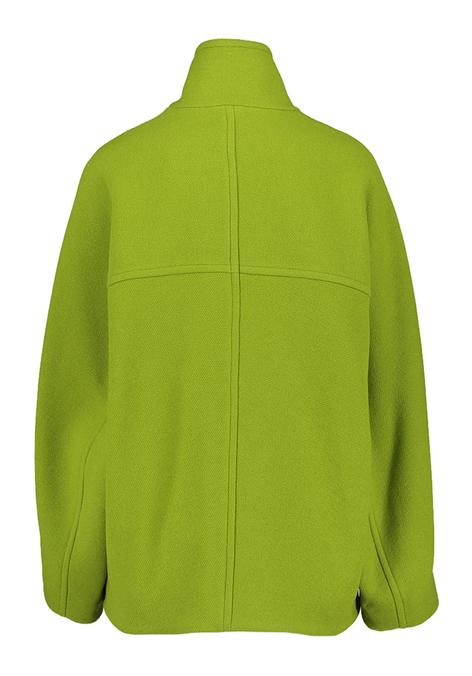 groene wollen jas Agata Gigue