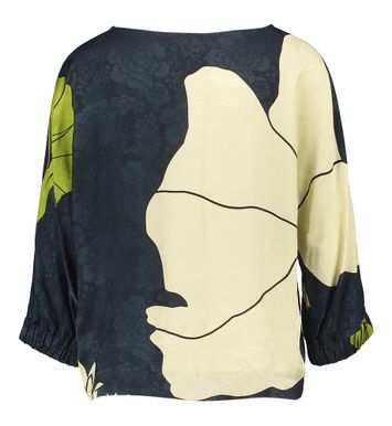 Groene bloes met bloemenprint Halifa  Gigue