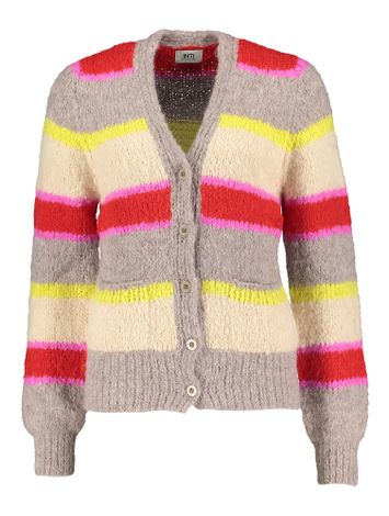 Multi gestreepte gilet met knopen Nahla Inti 