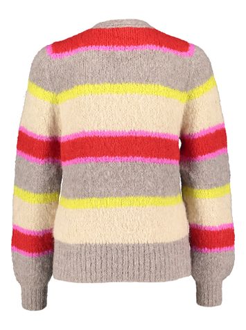 Multi gestreepte gilet met knopen Nahla Inti 