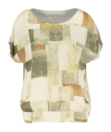 Ecru blouse in multicolor print Marie Méro