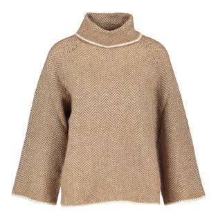 Marie Méro Walnut trui met zigzag print Marie Mero
