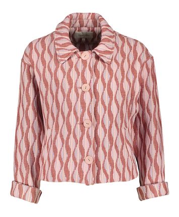Roze vest met print Marie Mero