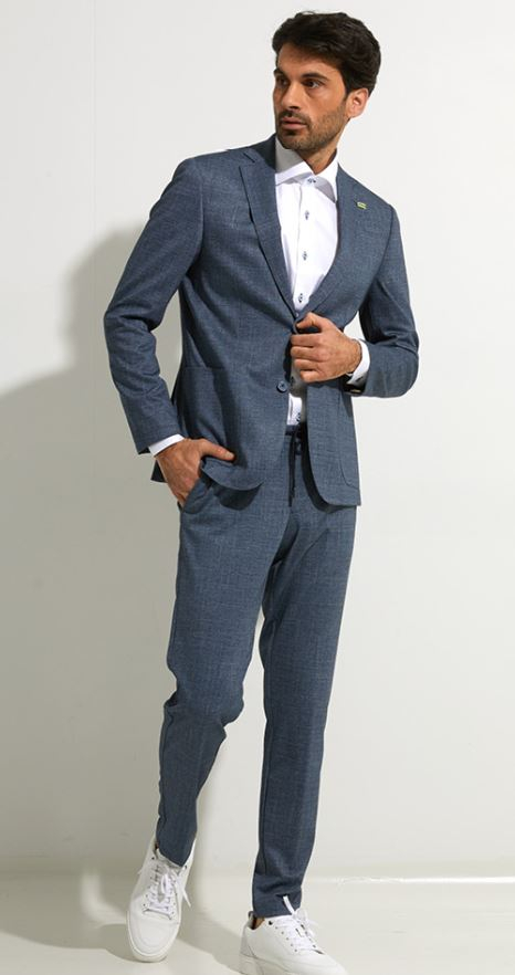 Blauwe denim blazer Benvenuto