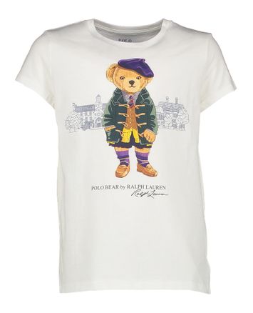 Witte t-shirt met berenprint Ralph Lauren