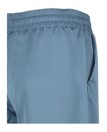 Blauwe glanzende wijde broek Vieletta Vila