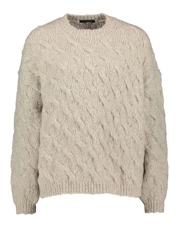 Beige kabeltrui Ramea Drykorn 