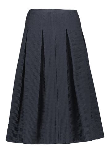Blauwe plooirok met structuur Bristol Julia June