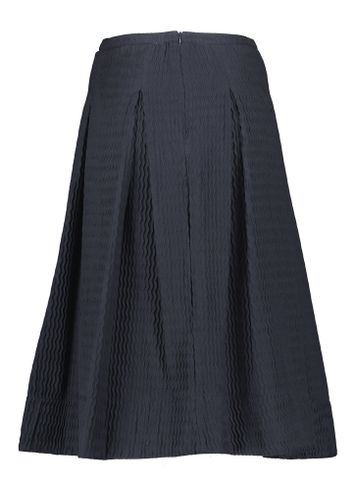 Blauwe plooirok met structuur Bristol Julia June