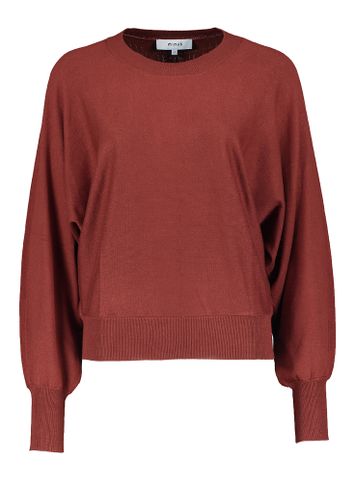 Roestkleurige trui met wijde mouw Dana Minus