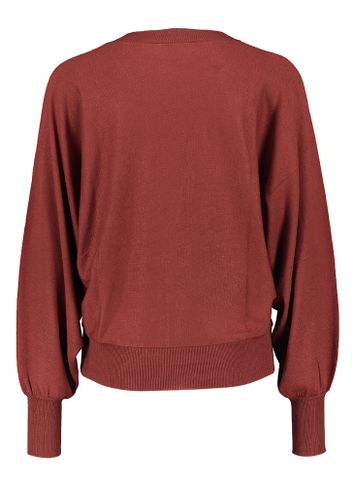 Roestkleurige trui met wijde mouw Dana Minus