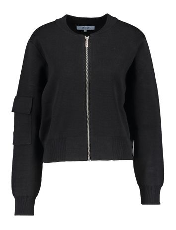 Zwarte gilet met rits Ekira Minus