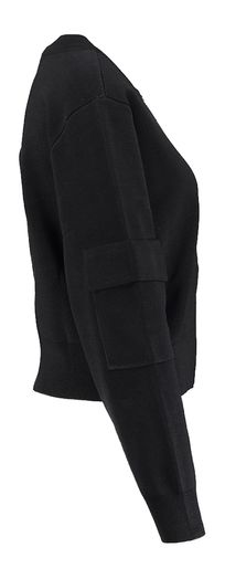 Zwarte gilet met rits Ekira Minus