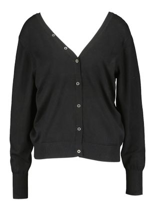Peppercorn Zwarte gilet met knopen Bandy
