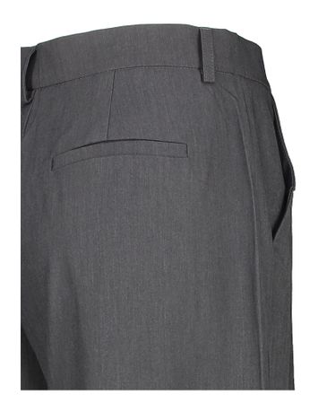 Grijze wijde broek met bandplooi Darla Peppercorn 