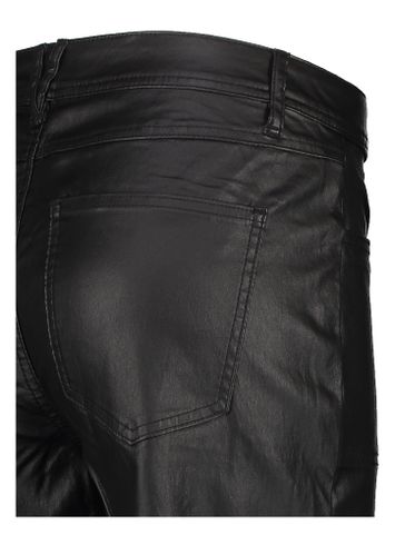 Zwarte broek in leaether look met hoge taille Florence Desires