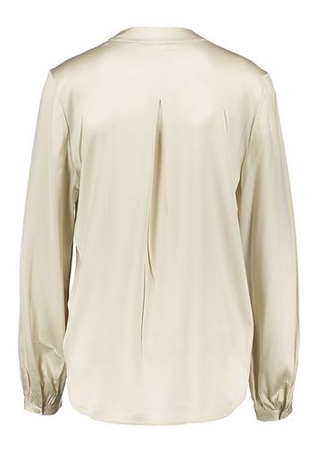 Beige blouse met lange mouwen en v-hals Herzen's 