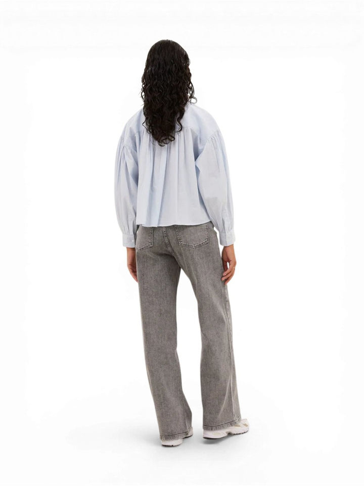 Grijze straight jeans By-Bar