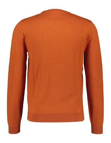 Oranje pull met ronde hals Sun68