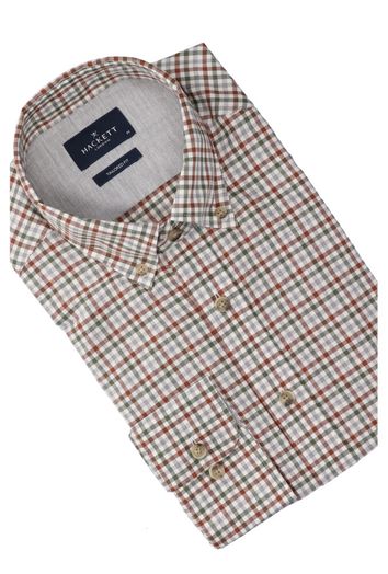 Geruit katoenen hemd ( regular fit) met lange mouwen Hackett 