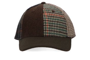 Bruinkleurige wollen pet in verschillende motieven Hackett