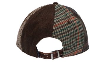 Bruinkleurige wollen pet in verschillende motieven Hackett