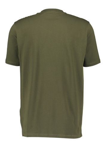 Kakigroene t-shirt met ronde hals en korte mouwen Karl Lagerfeld 