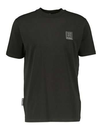 Zwarte t-shirt met rond hals en korte mouwen Karl Lagerfeld