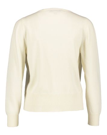 Ecru wollen trui met detail Karine Wool Natan 