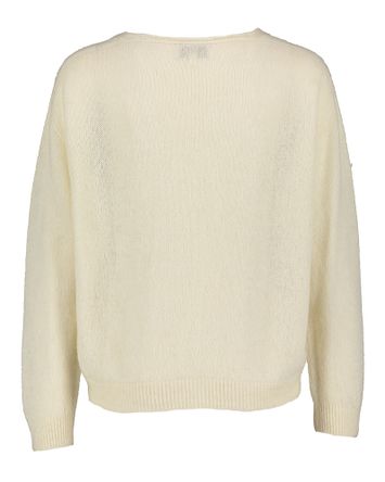Ecru wollen gilet met knopen Flora Jeff