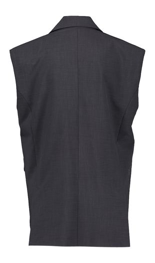 Donkerblaue mouwloze vest Averill Herskind