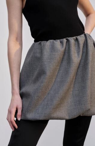 Grijze pof rok Evans Skirt Herskind