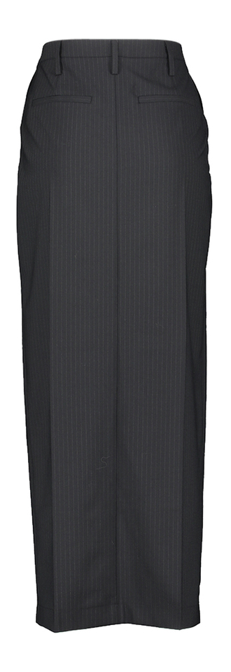 Donkerblauwe gestreepte kokerrok Nina Skirt Herskind