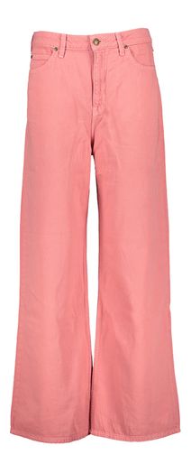 Roze wide leg jeans met hoge taille Lee