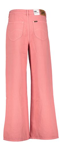 Roze wide leg jeans met hoge taille Lee