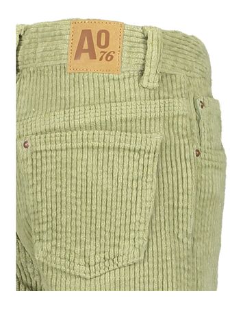 Lichtgroene ribfluwelen broek Zina AO76