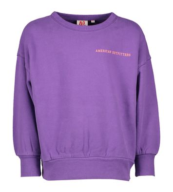 Paarse sweater met opdruk op de achterkant Percy AO76